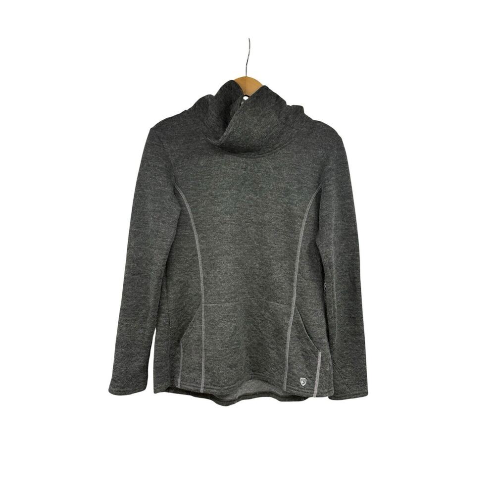KUHL Athena Pullover Sweatshirt Charcoal‎ Grey Gray Outdoor Layer Women's Size S